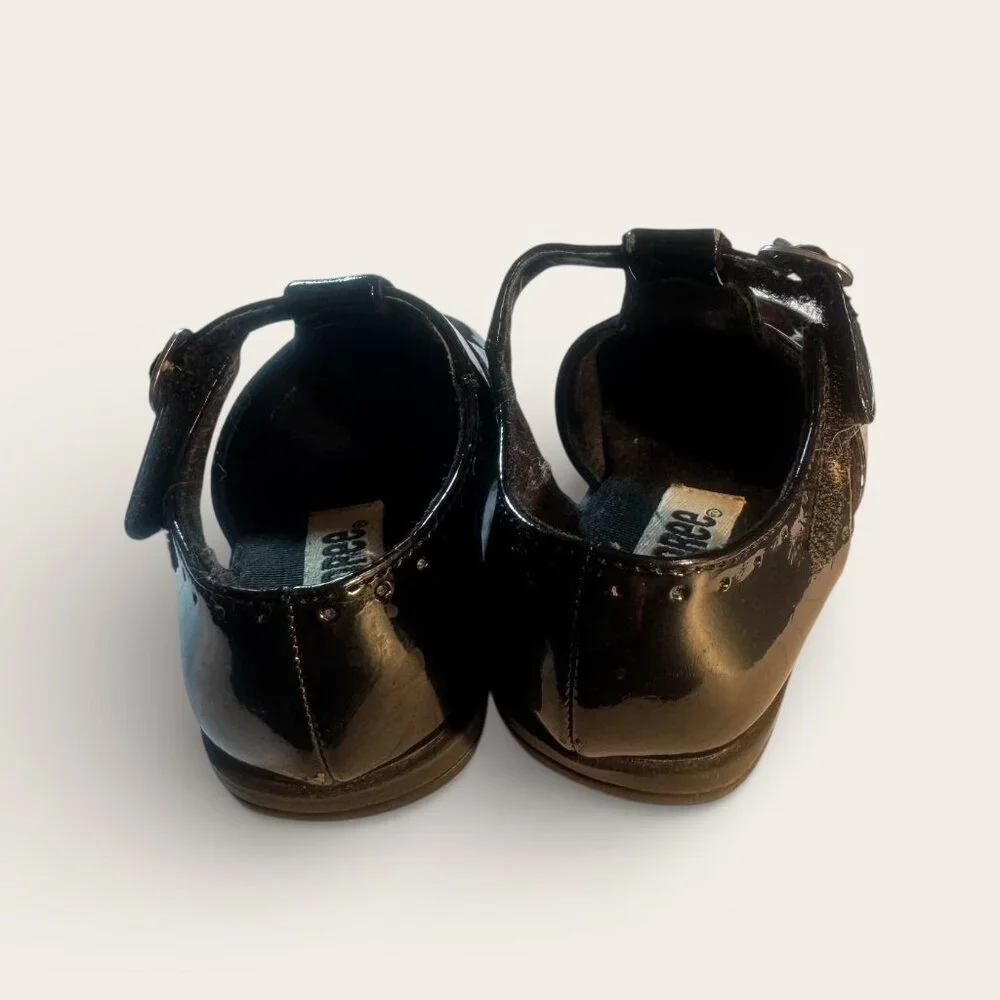 Gymboree BLACK PATENT Mary Janes Toddler Size 4